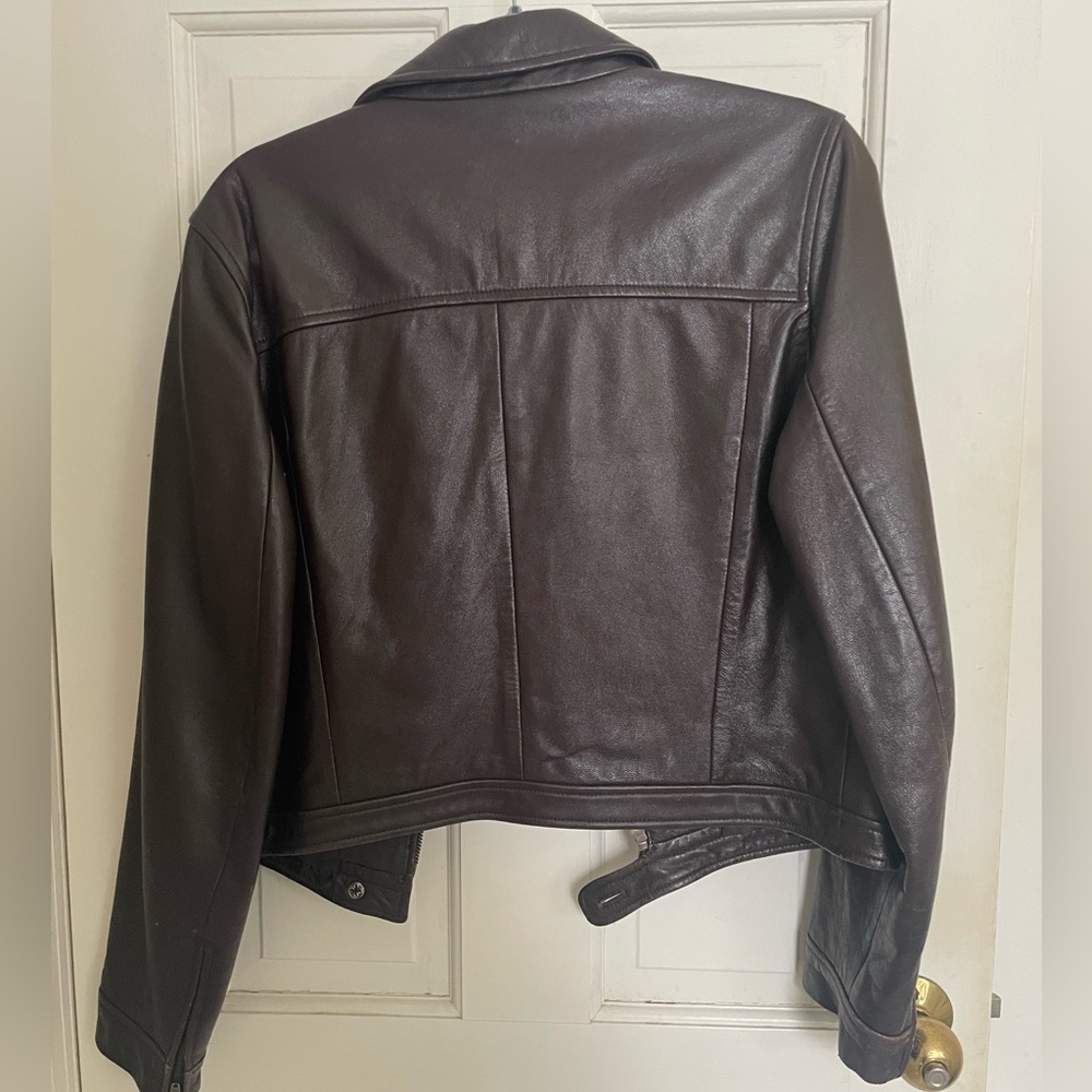 GAP 🟤 leather jacket - image 3